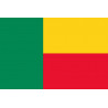 Drapeau Bénin (15x10cm) - Sticker/autocollant