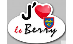 j'aime le Berry - 15x11cm - Sticker/autocollant