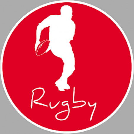 rugby - 10cm - Sticker/autocollant