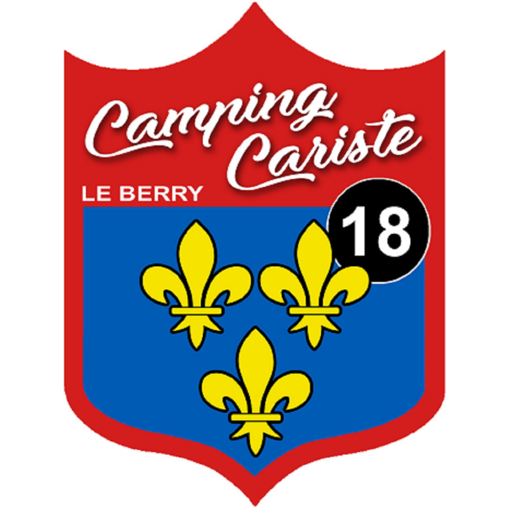 campingcariste du Berry 18 - 15x11.2cm - Sticker/autocollant