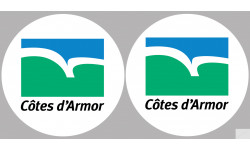 Côtes-d'Armor (2 fois 10cm) - Sticker/autocollant