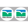 Côtes-d'Armor (2 fois 10cm) - Sticker/autocollant