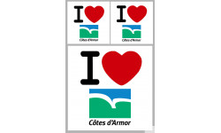 Côtes-d'Armor (2 fois 10cm et 2 fois 5cm) - Sticker/autocollant