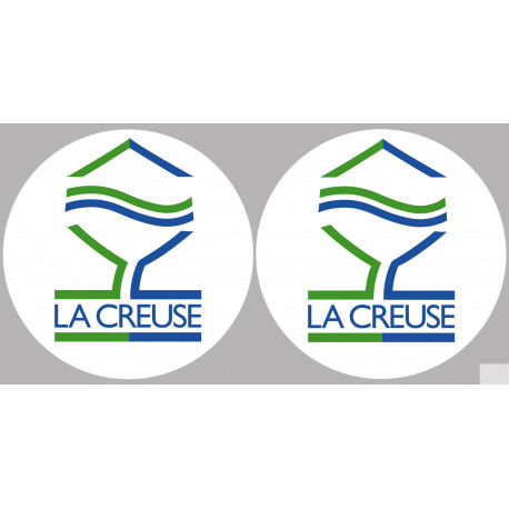 la Creuse  (2fois 10cm) - Sticker/autocollant