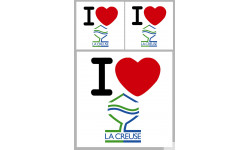 la Creuse (2 fois 10cm et 2 fois 5cm) - Sticker/autocollant