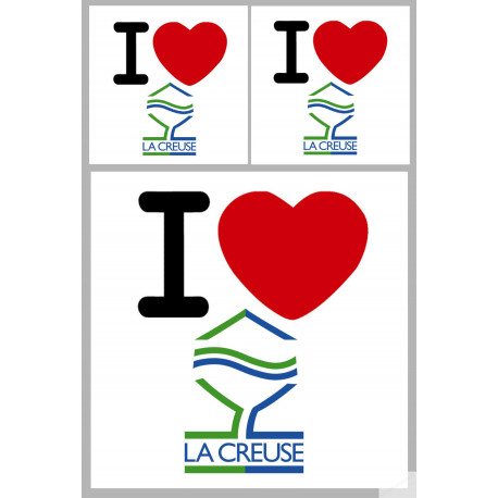 la Creuse (2 fois 10cm et 2 fois 5cm) - Sticker/autocollant la Creuse (2 fois 10cm et 2 fois 5cm) - Sticker/autocollant