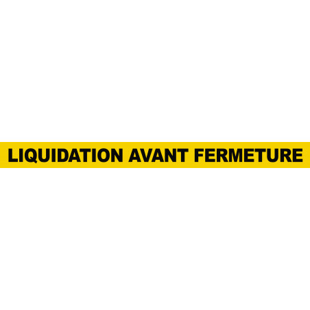 LIQUIDATION AVANT FERMETURE (120x10cm) - Sticker/autocollant