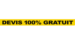 DEVIS 100% GRATUIT (120x10cm) - Sticker/autocollant