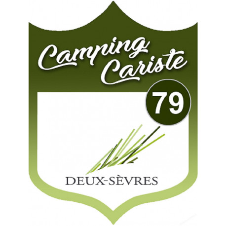 blason camping cariste Deux-sèvres 79 - 20x15cm - Sticker/autocollant