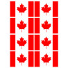 Drapeau Canada (8 fois 9.5x6.3cm) - Sticker/autocollant
