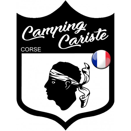 Campingcariste Corse (10x7.5cm) - Sticker/autocollant