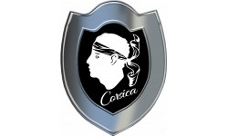 Bouclier Corsica (20x15.5cm) - Sticker/autocollant