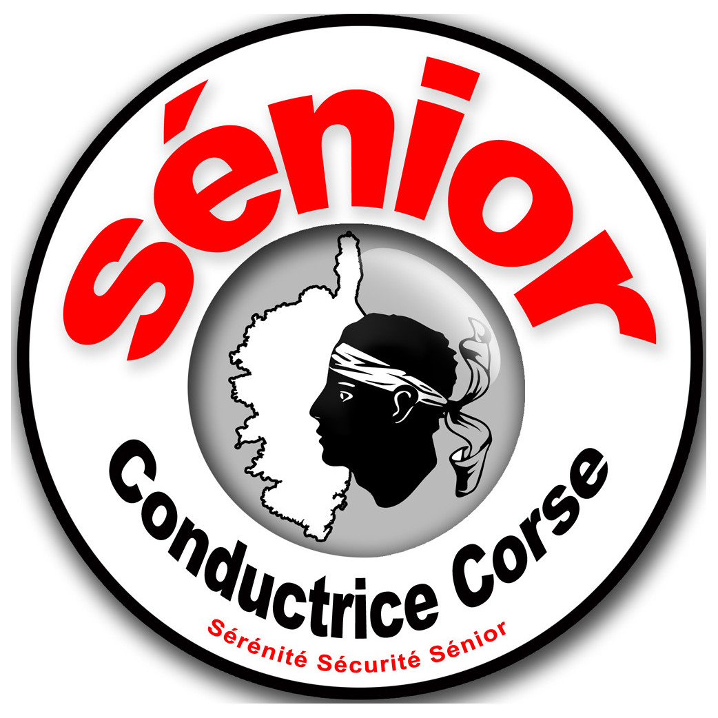 Conductrice Sénior ile Corse (10x10cm) - Sticker/autocollant