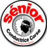 Conductrice Sénior ile Corse (10x10cm) - Sticker/autocollant