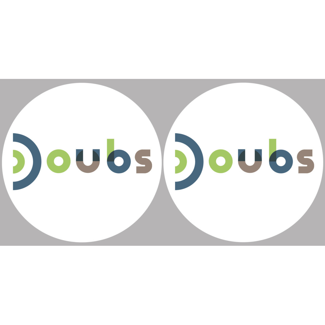 Doubs (2fois 10cm) - Sticker/autocollant