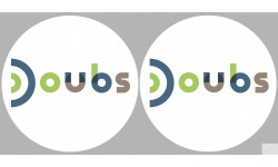 Doubs (2fois 10cm) - Sticker/autocollant