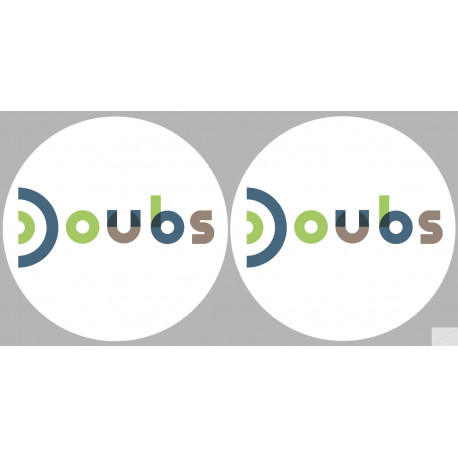 Doubs (2fois 10cm) - Sticker/autocollant