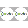 Doubs (2fois 10cm) - Sticker/autocollant