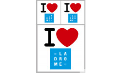 la Drôme (1fois 10cm / 2 fois 5cm) - Sticker/autocollant