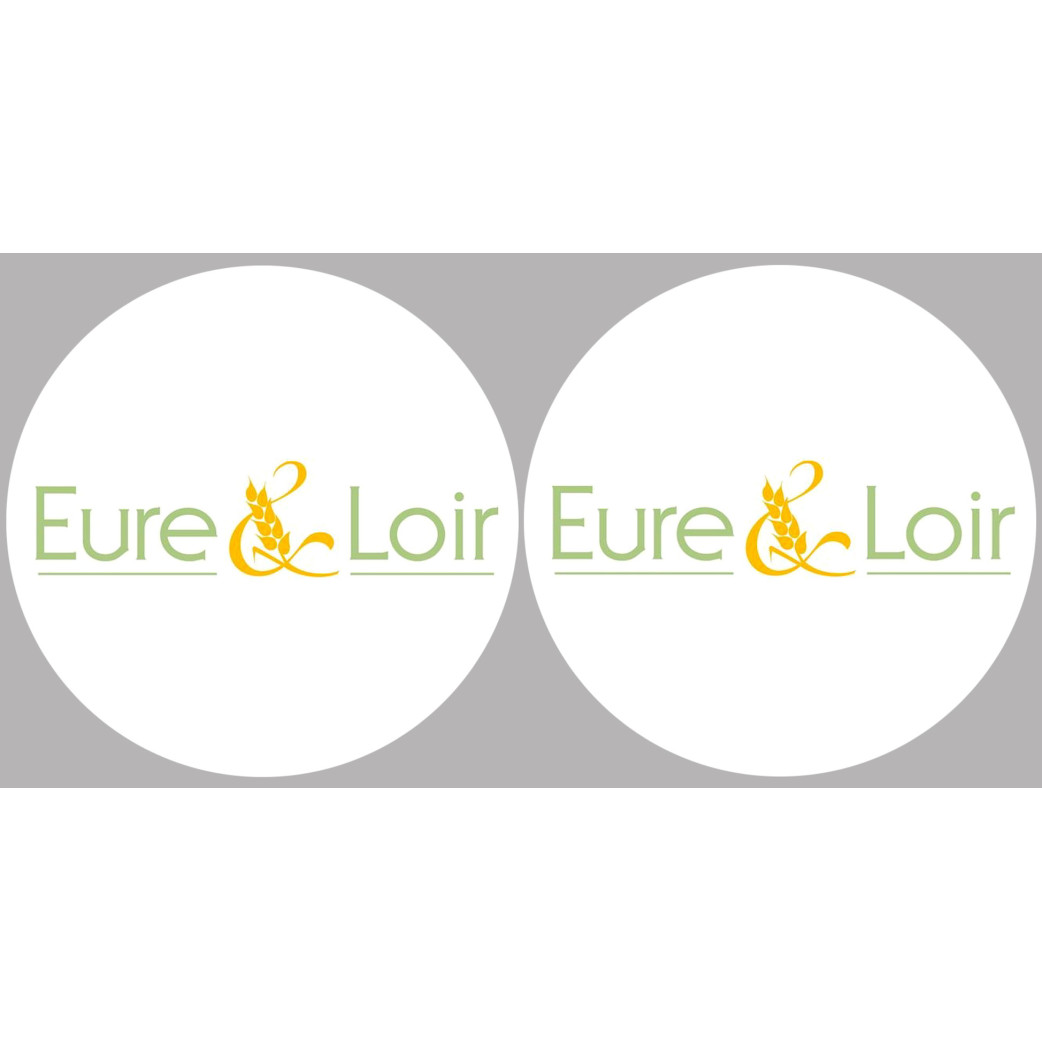 l'Eure et Loir (2fois 10cm) - Sticker/autocollant