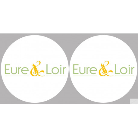 l'Eure et Loir (2fois 10cm) - Sticker/autocollant