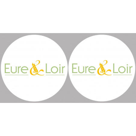 l'Eure et Loir (2fois 10cm) - Sticker/autocollant