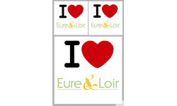 l'Eure et Loir (1fois 10cm / 2 fois 5cm) - Sticker/autocollant