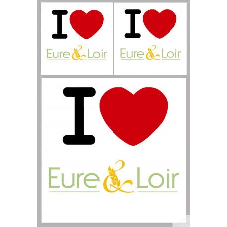 l'Eure et Loir (1fois 10cm / 2 fois 5cm) - Sticker/autocollant l'Eure et Loir (1fois 10cm / 2 fois 5cm) - Sticker/autocollant