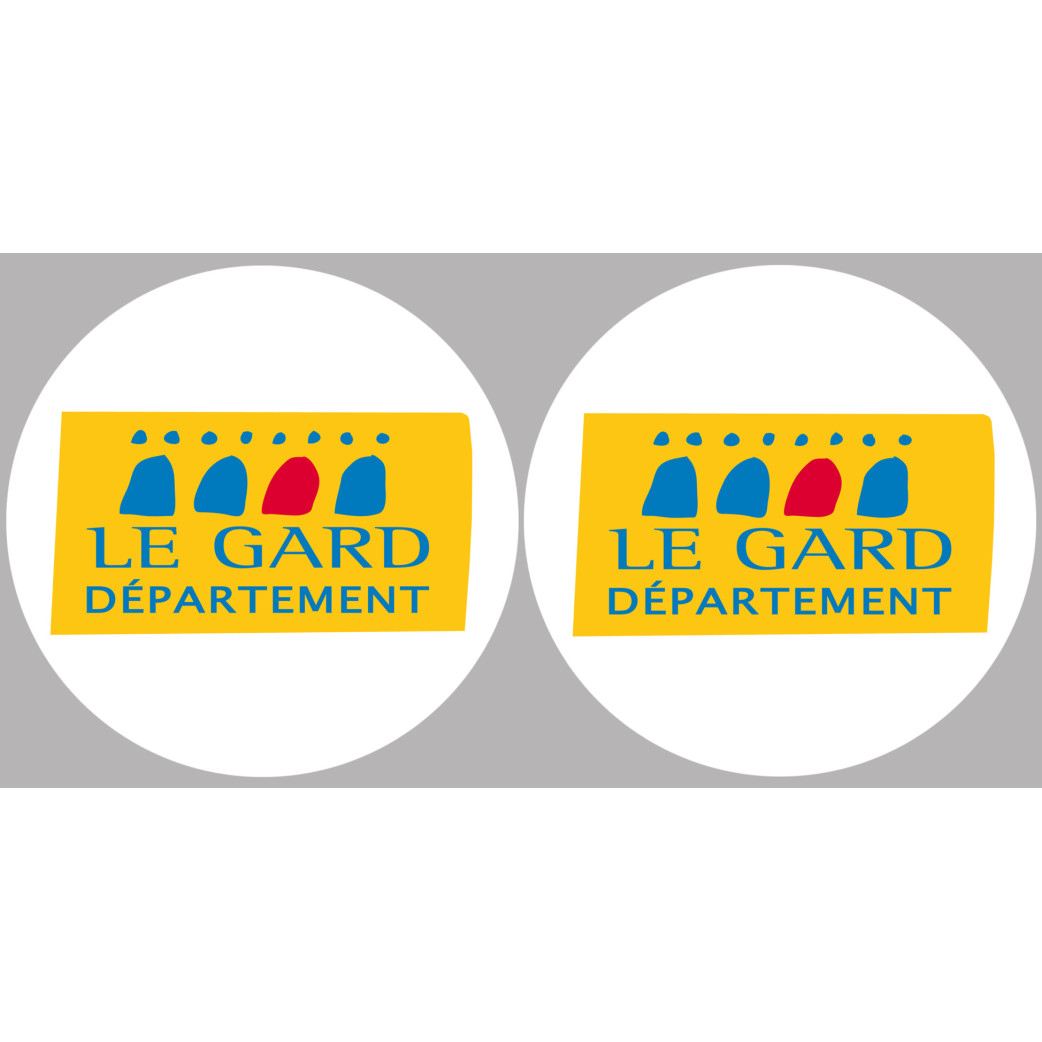 le Gard (2fois 10cm) - Sticker/autocollant
