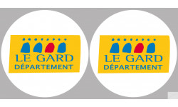 Département 30 le Gard (2 fois 10cm) - Sticker/autocollant