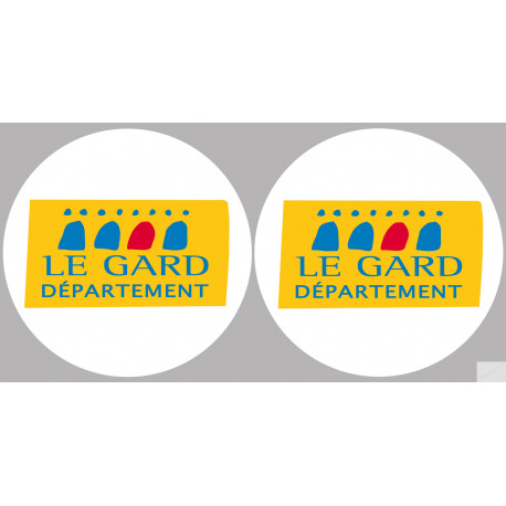 le Gard (2fois 10cm) - Sticker/autocollant