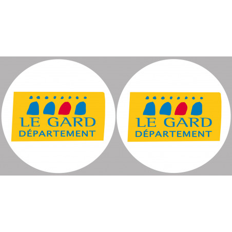 Département 30 le Gard (2 fois 10cm) - Sticker/autocollant