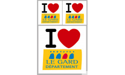 Département 30 le Gard (1fois 10cm / 2 fois 5cm) - Sticker/autocollant
