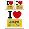 Département 30 le Gard (1fois 10cm / 2 fois 5cm) - Sticker/autocollant