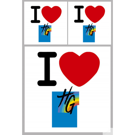 la Haute Garonne (1fois 10cm / 2 fois 5cm) - Sticker/autocollant