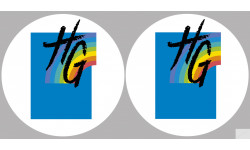 la Haute Garonne (2fois 10cm) - Sticker/autocollant