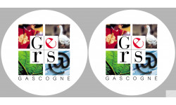 le Gers (2fois 10cm) - Sticker/autocollant