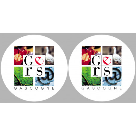 le Gers (2fois 10cm) - Sticker/autocollant