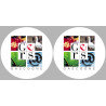 le Gers (2fois 10cm) - Sticker/autocollant