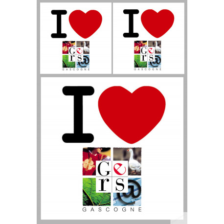 le Gers (1fois 10cm / 2 fois 5cm) - Sticker/autocollant le Gers (1fois 10cm / 2 fois 5cm) - Sticker/autocollant