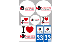 Gironde (8 autocollants variés) - Sticker/autocollant