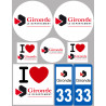 Gironde (8 autocollants variés) - Sticker/autocollant