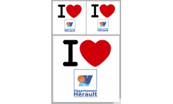l'Hérault (1fois 10cm / 2 fois 5cm) - Sticker/autocollant