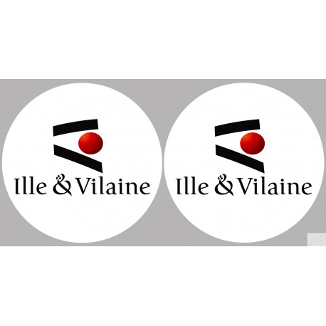 Ille et Vilaine (2fois 10cm) - Sticker/autocollant