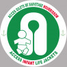 ACCES GILETS DE SAUVETAGE NOURRISSON (10cm) - Sticker/autocollant