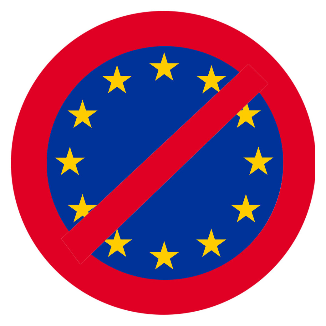 Europe interdite (20x20cm) - Sticker/autocollant