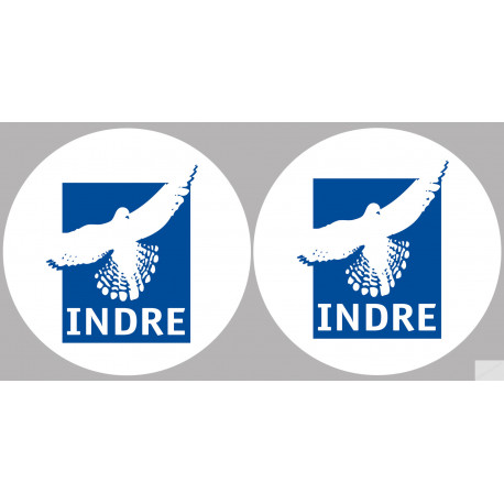 Indre (2fois 10cm) - Sticker/autocollant Indre (2fois 10cm) - Sticker/autocollant