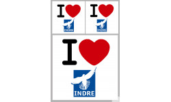 Indre (1fois 10cm / 2 fois 5cm) - Sticker/autocollant