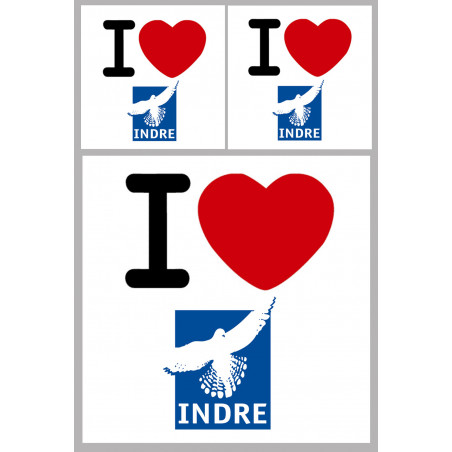 Indre (1fois 10cm / 2 fois 5cm) - Sticker/autocollant