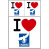 Indre (1fois 10cm / 2 fois 5cm) - Sticker/autocollant